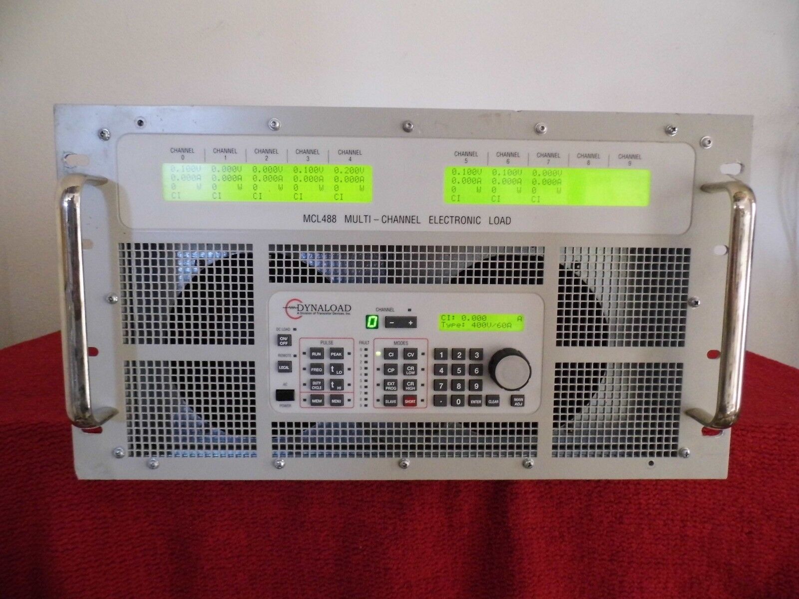 Transistor Devices MCL488 DC Electronic Load mainframe w/8 of MCL488 400-60-350 Transistor Devices MCL488 DC Electronic Load mainframe w/8 of MCL488 400-60-350